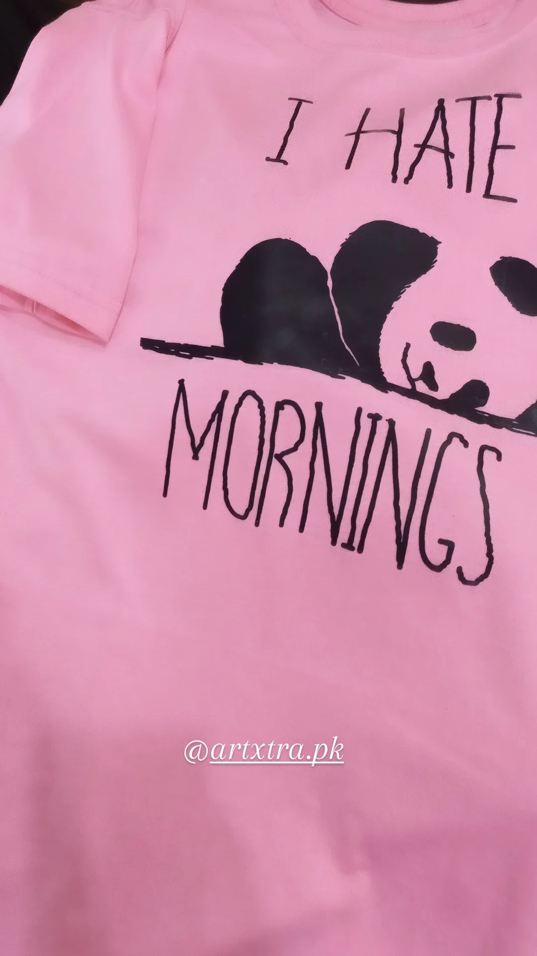 I Hate Mornings Graphic Drop Shoulder Oversized Tee