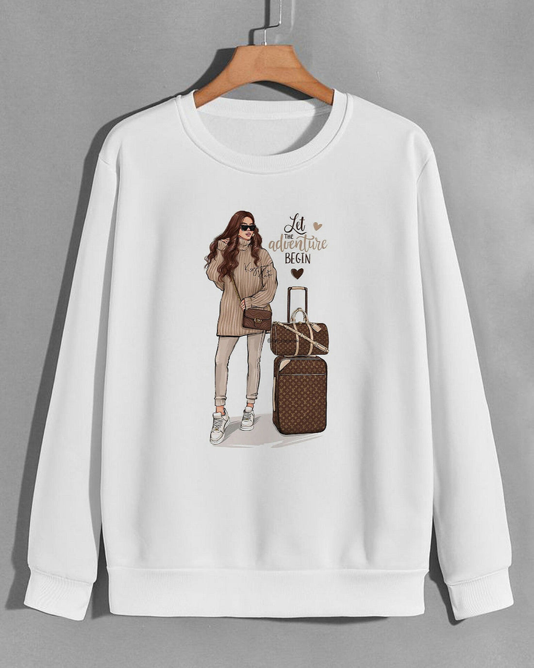 Adventure Girl Graphic Sweatshirt
