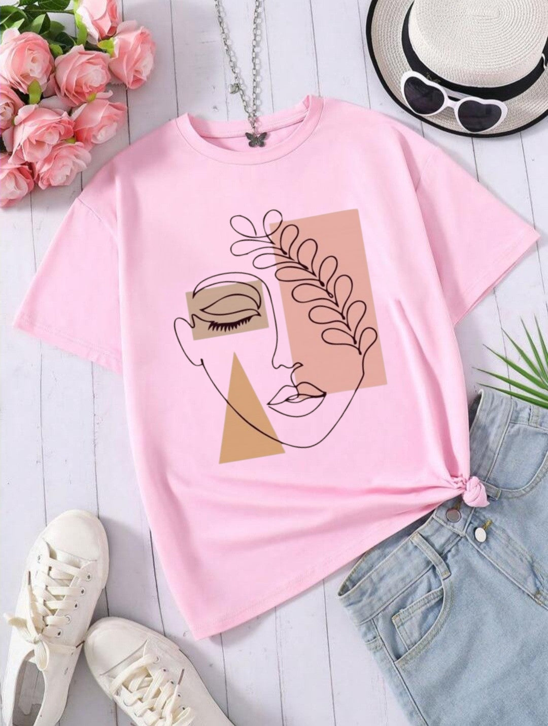 "Urban Chic: Stylish Street Wear Tees for Girls"