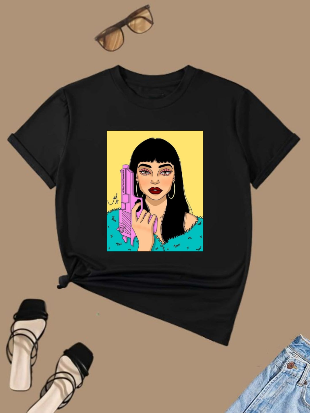 "Trendy Casual Tees for Girls - Comfort Meets Style!"