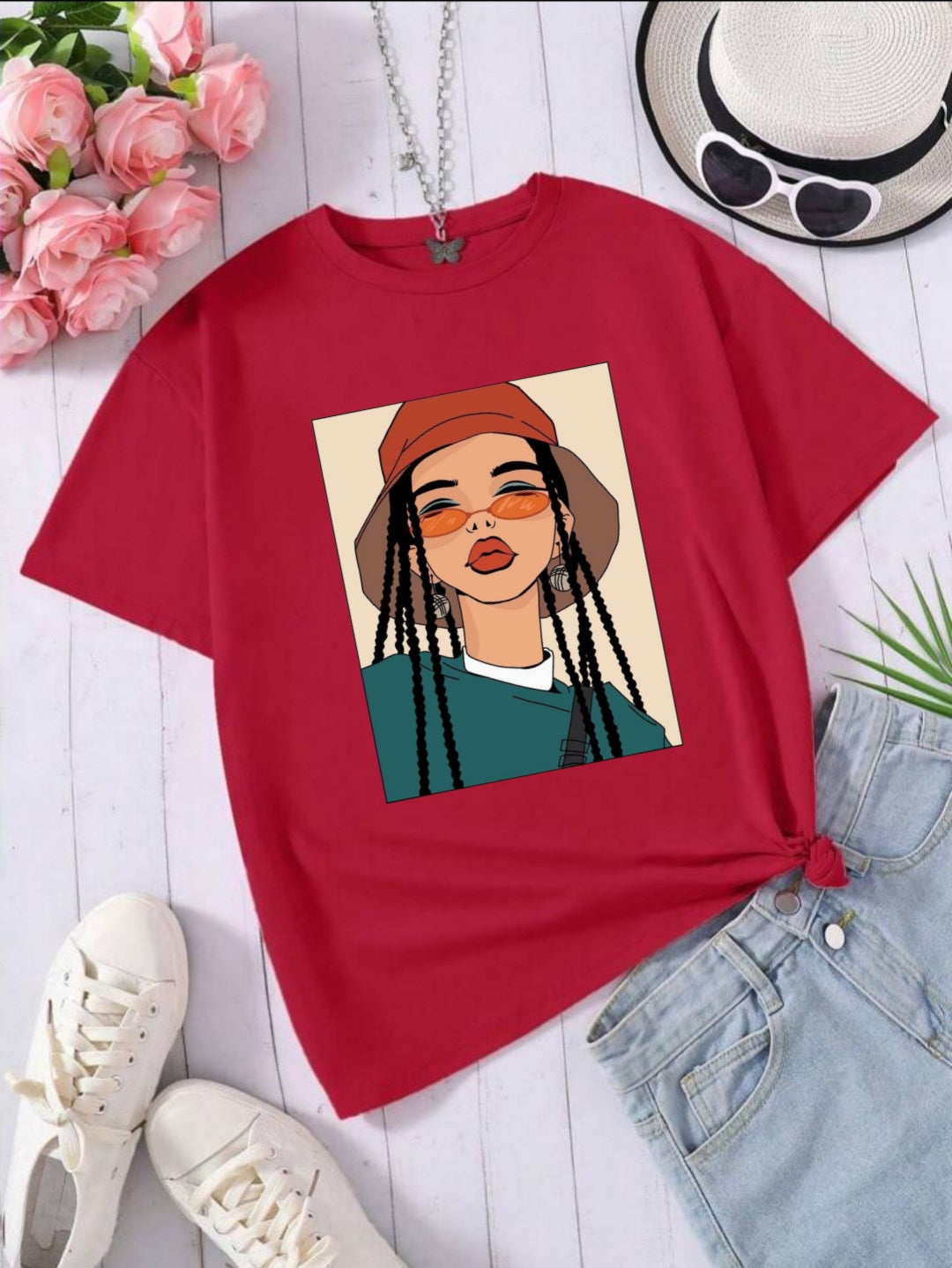 "Trendy Casual Tees for Girls - Comfort Meets Style!"
