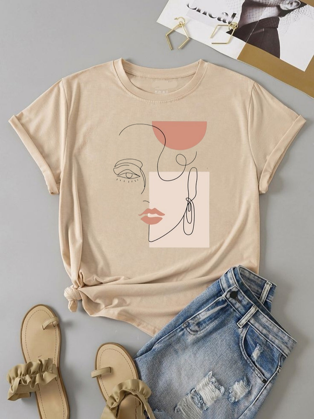 "Urban Chic: Stylish Street Wear Tees for Girls"